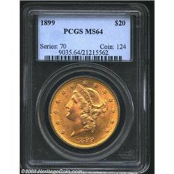 1899 $20 MS64 PCGS.