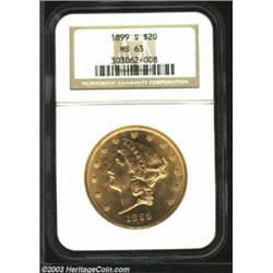 1899-S $20 MS63 NGC.