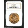 Image 1 : 1900 $20 MS62 NGC.