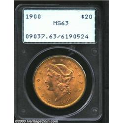 1900 $20 MS63 PCGS.