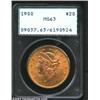 Image 1 : 1900 $20 MS63 PCGS.
