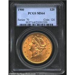 1900 $20 MS64 PCGS.