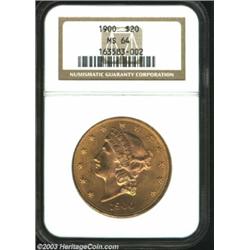 1900 $20 MS64 NGC.