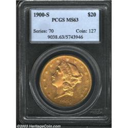 1900-S $20 MS63 PCGS.
