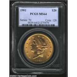 1901 $20 MS64 PCGS.