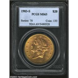 1903-S $20 MS63 PCGS.