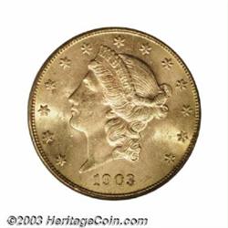 1903-S $20 MS64 PCGS.