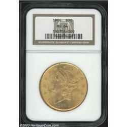 1904 $20 MS64 NGC.