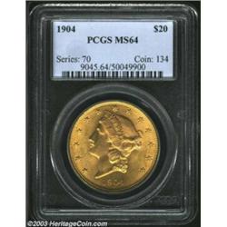 1904 $20 MS64 PCGS.