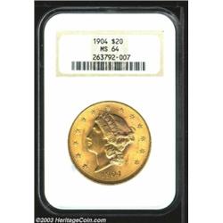 1904 $20 MS64 NGC.
