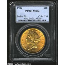 1904 $20 MS64 PCGS.