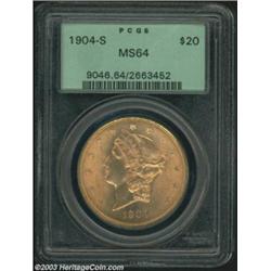 1904-S $20 MS64 PCGS.