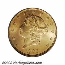 1906-D $20 MS64 PCGS.