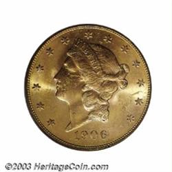 1906-S $20 MS64 PCGS.