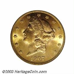 1907-S $20 MS64 PCGS.