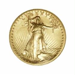 1907 $20 High Relief, Wire Rim--Repaired--ANACS. Unc Details, Net AU50.
