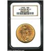 Image 1 : 1908 $20 No Motto MS63 NGC.
