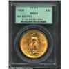 Image 1 : 1908 $20 No Motto MS64 PCGS.