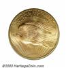 Image 2 : 1908 $20 No Motto MS67 PCGS.