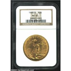 1909/8 $20 MS61 NGC.