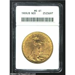 1909/8 $20 MS61 ANACS.