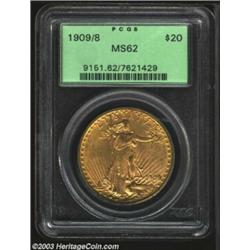 1909/8 $20 MS62 PCGS.