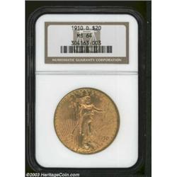 1910-D $20 MS64 NGC.