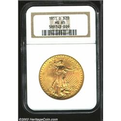 1911-D $20 MS65 NGC.