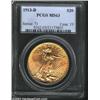 Image 1 : 1913-D $20 MS63 PCGS.