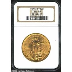 1914-S $20 MS65 NGC.
