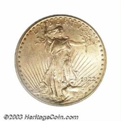 1922 $20 MS65 PCGS.