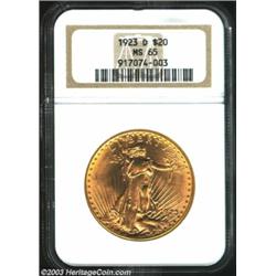 1923-D $20 MS65 NGC.