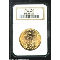 1927 $20 MS63 NGC.