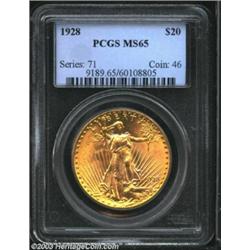 1928 $20 MS65 PCGS.