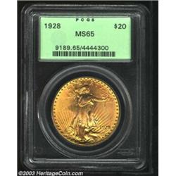 1928 $20 MS65 PCGS.