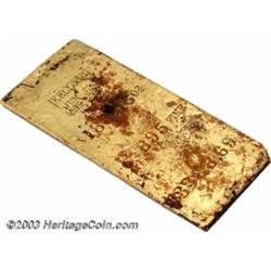 Kellogg &amp; Humbert Assayers Sliced Gold Ingot.