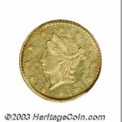 Undated 25C Liberty Round 25 Cents, BG-222, R.2, MS64 PCGS.