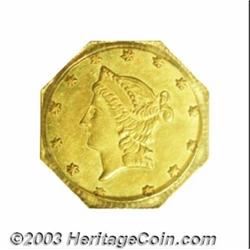 1854 50C Liberty Octagonal 50 Cents, BG-308, R.4, MS63 PCGS.