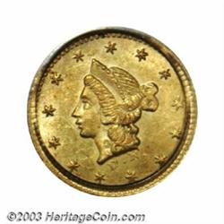 1853 50C Liberty Round 50 Cents, BG-409, R.3, MS63 PCGS.
