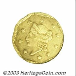 1855/4 $1 Liberty Octagonal 1 Dollar, BG-511, R.5, XF40 PCGS.