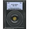 Image 1 : 1871 25C Liberty Octagonal 25 Cents, BG-765, R.4, MS62 PCGS.
