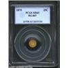 Image 1 : 1875 25C Indian Round 25 Cents, BG-847, R.5, MS63 PCGS.