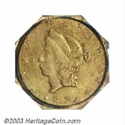 1874 50C Liberty Octagonal 50 Cents, BG-930, R.5, MS63 PCGS.