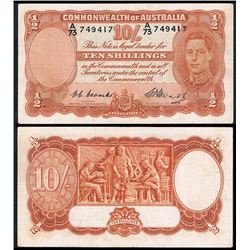 Australia, Ten Shillings, Coombs/Watt (1949) (R.14) A/73 749417