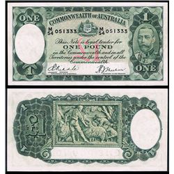 Australia, One Pound, Riddle/Sheehan (1933) (R.28) M/54 051333