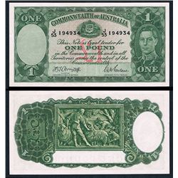 Australia, One Pound, Armitage/McFarlane (1942) (R.30a) J/53 194934