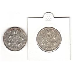 Australia, Florin, George V, 1932, 1933