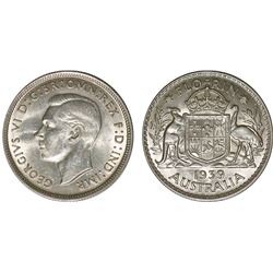 Australia, Florin, George VI, 1939