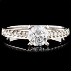 18K Gold 0.85ctw Diamond Ring