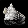 Image 3 : 18K White Gold 4.88ctw Diamond Ring